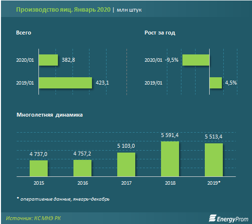 Производство яиц заметно просело - «Экономика»