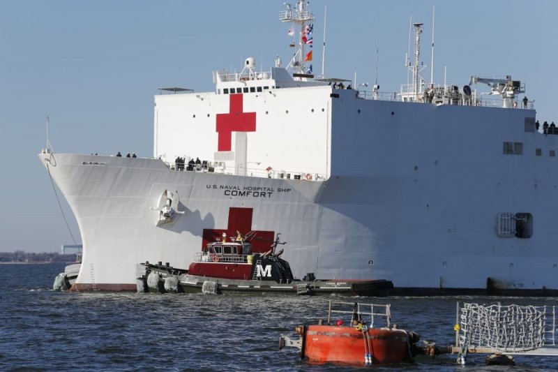 Плавучий госпиталь ВМС США вернулся из Нью-Йорка на базу - «Финансы»